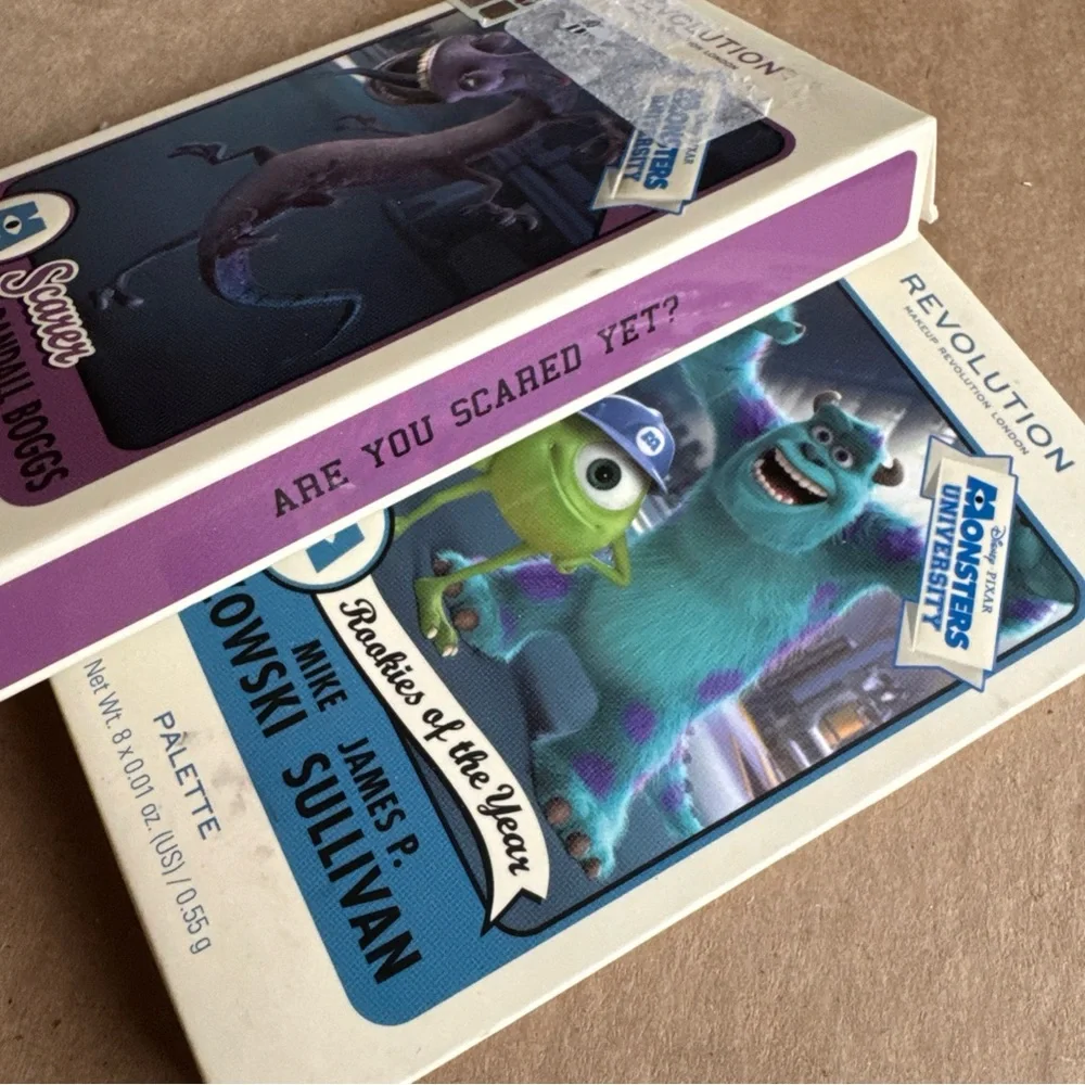 2 Makeup Revolution x Monsters University Card Eyeshadow Palette Randall Rookies